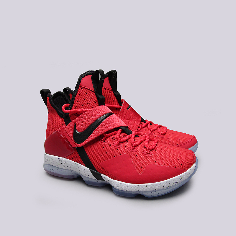 мужские красные баскетбольные кроссовки Nike Lebron XIV 852405-600 - цена, описание, фото 2